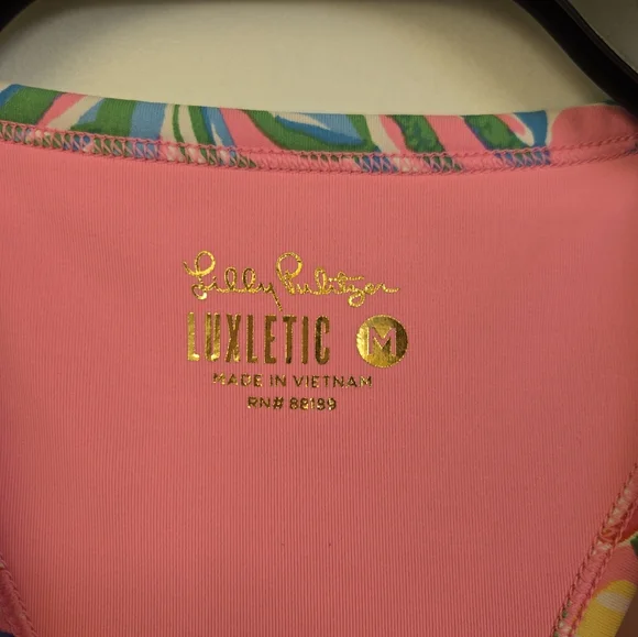 LILLY PULITZER LUXLETIC ANAIA ACTIVE DRESS UPF 50+ JOURNEY TO THE JUNGLE SIZE M - Picture 6 of 8